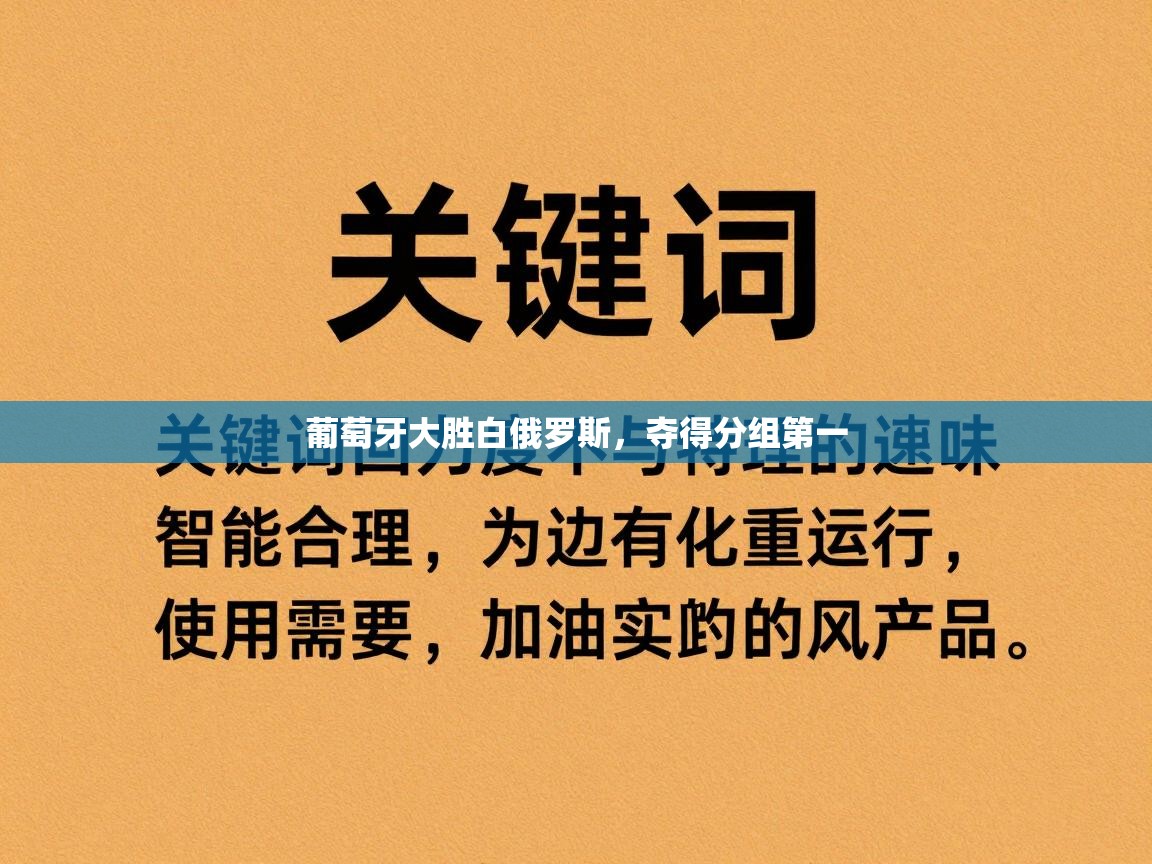 葡萄牙大胜白俄罗斯，夺得分组第一  第1张